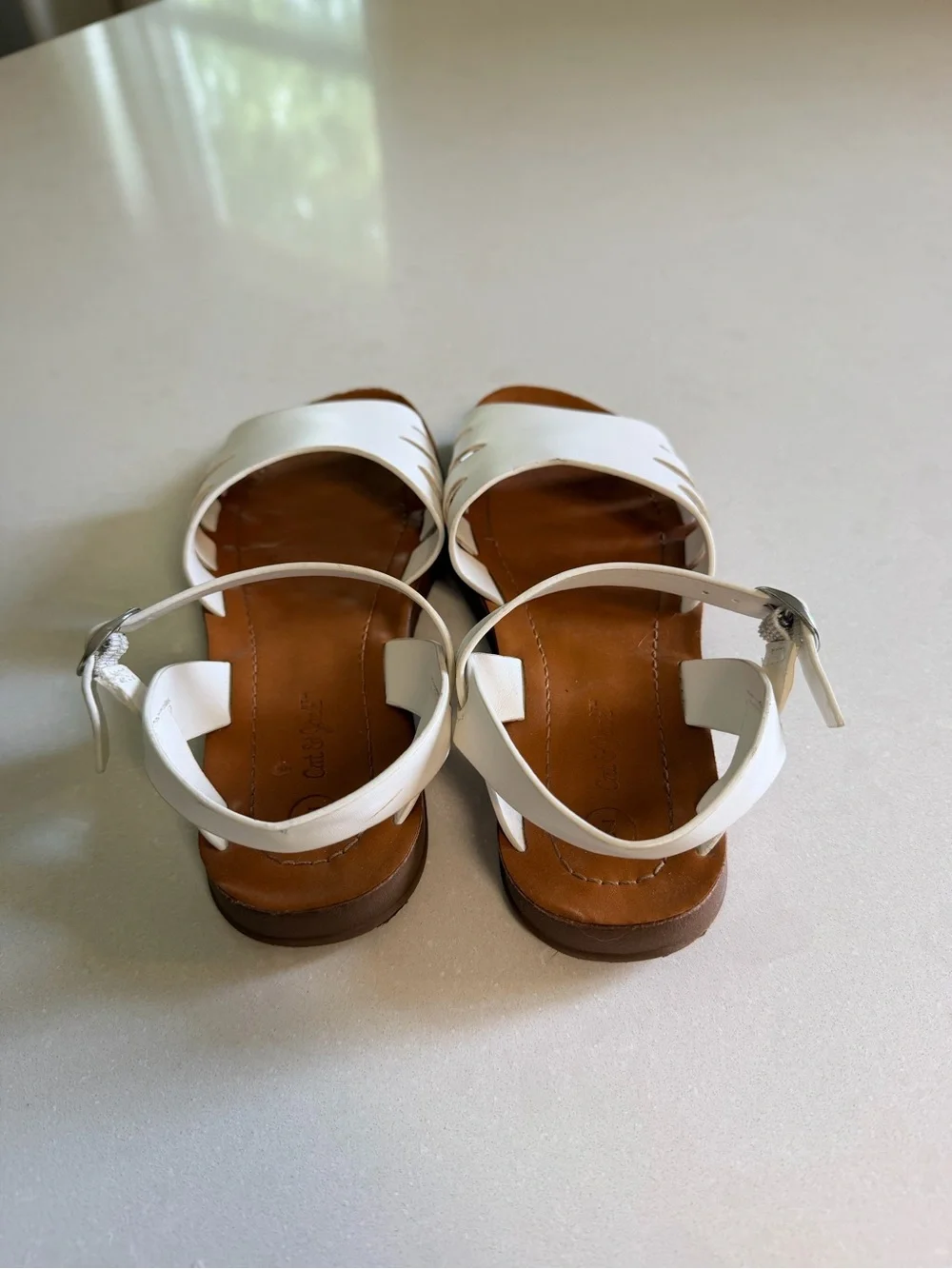 Cat & Jack White Ankle-Strap Kids Sandals